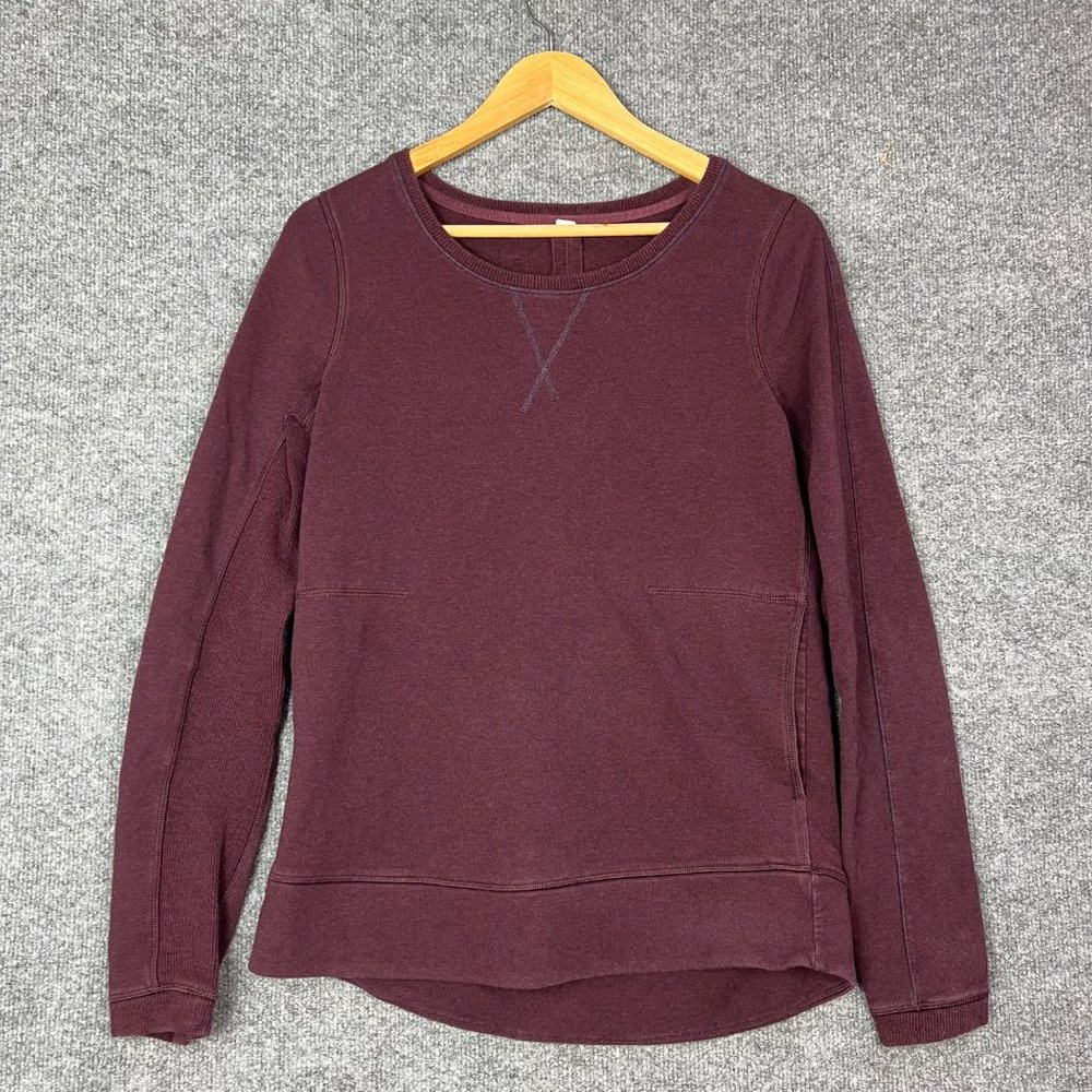 Lululemon Pullover Crew Neck Sweatshirt Women Size 4